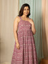MULMUL NEITY FLORAL JAAL HAND BLOCK PRINTED MIDI DRESS MULMUL NEITY FLORAL JAAL HAND BLOCK PRINTED MIDI DRESS